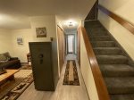 Stairs and hallway in basement